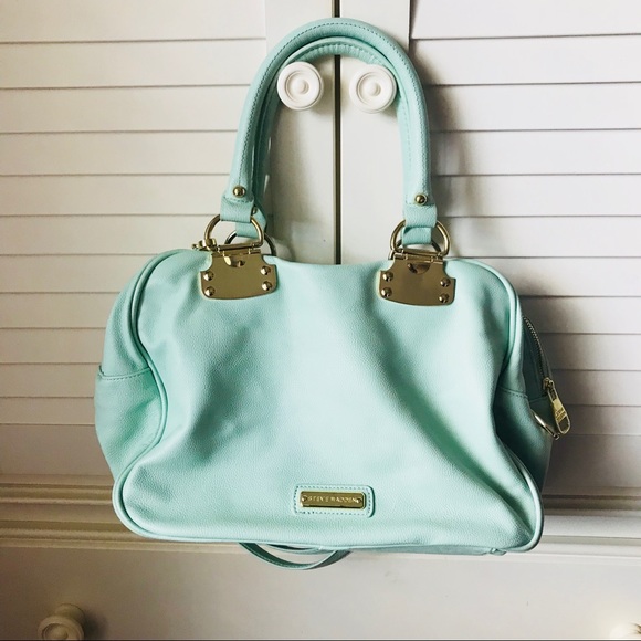 Steve Madden Handbags - Steve Madden Satchel Dual Zipper Mint Green
